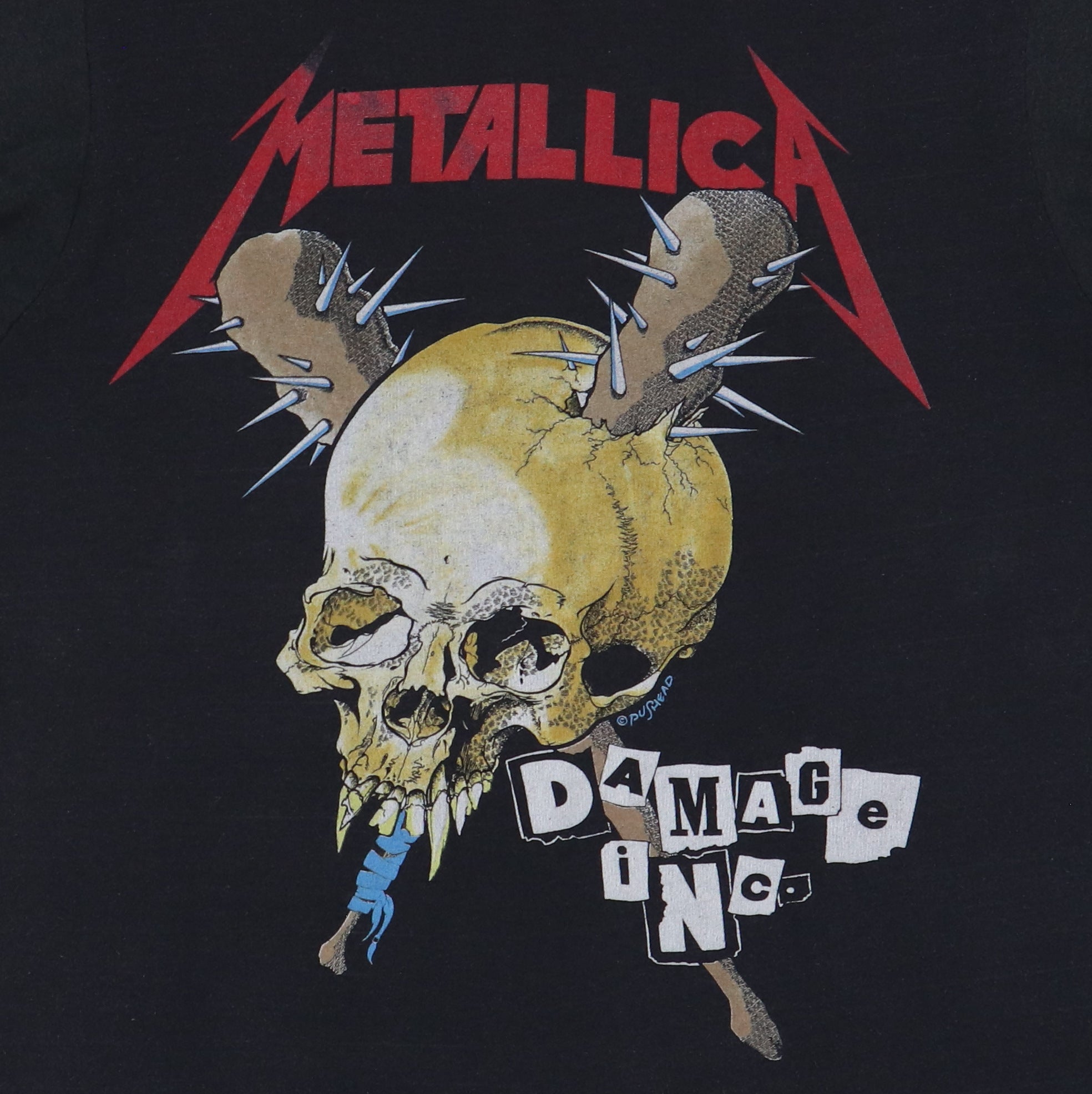 Toppa Posteriore Metallica Damage INC - 29x36 Cm - Ufficiale Con Licenza - Vivigade