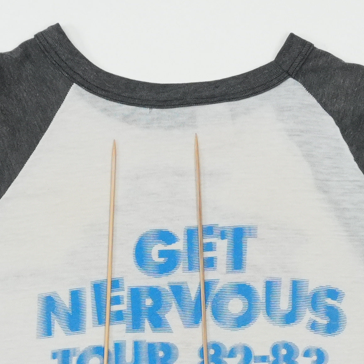 1982 Pat Benatar Get Nervous Tour Raglan Shirt Detail 7