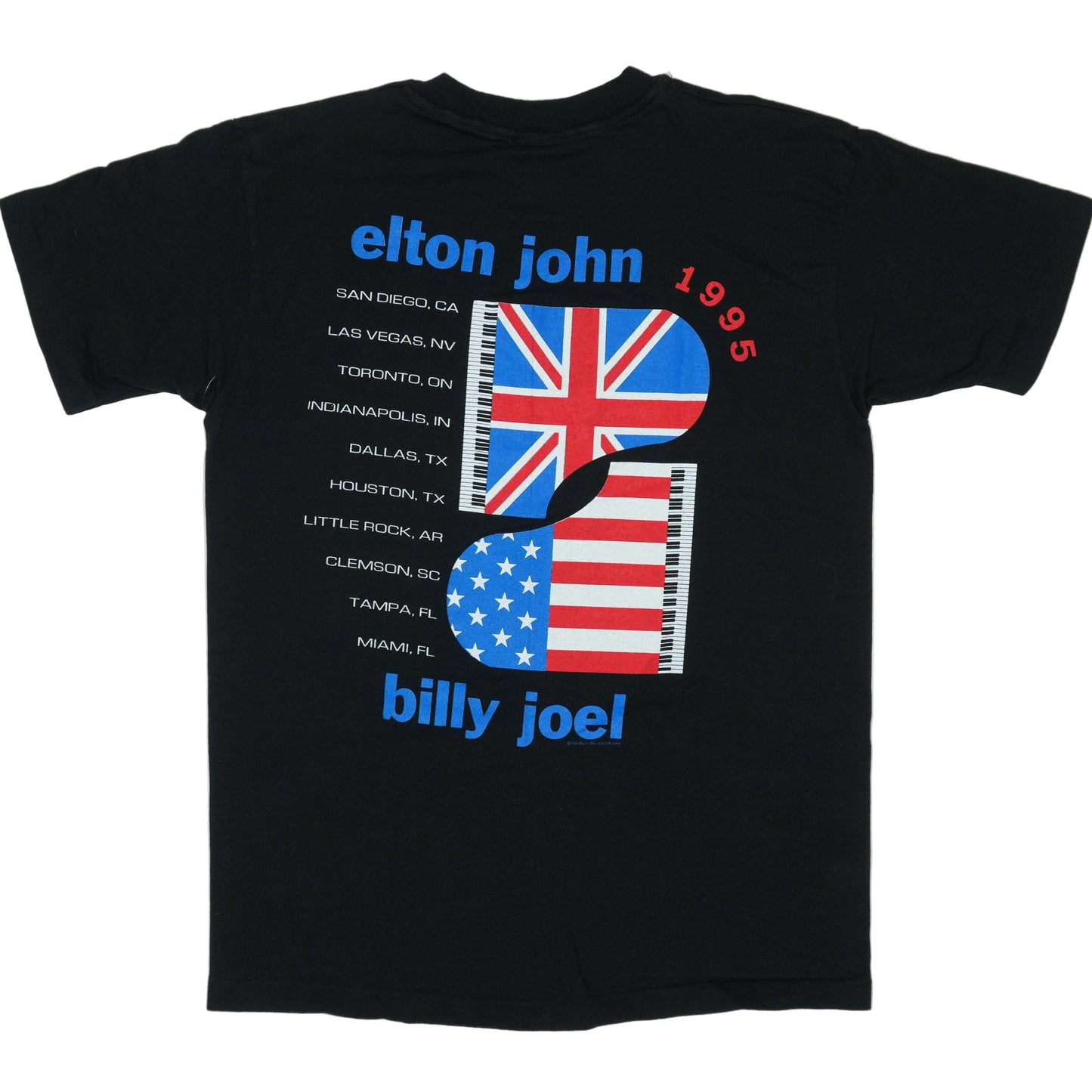 1995 Elton John Billy Joel Tour Shirt