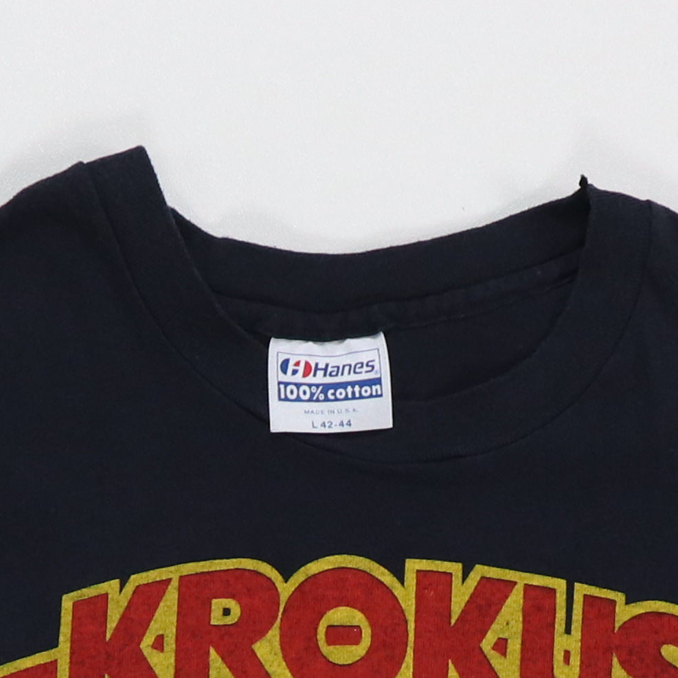 1983 Krokus World Tour Shirt | Authentic Vintage Tee – WyCo Vintage