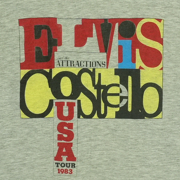1983 Elvis Costello Clocking in America Tour Sleeveless Shirt