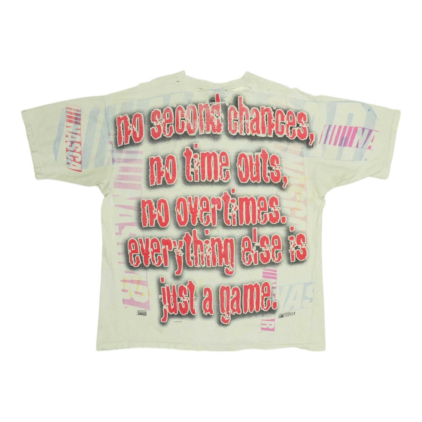 1990s Nascar All Over Print Shirt