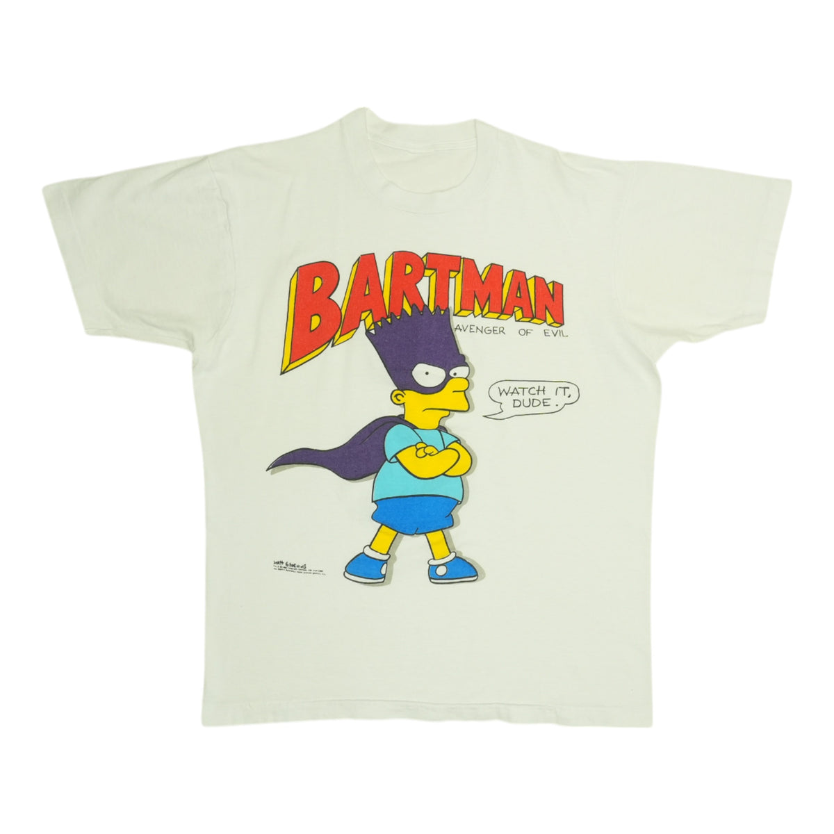 1989 The Simpsons Bartman Shirt | Authentic Vintage Tee – WyCo Vintage