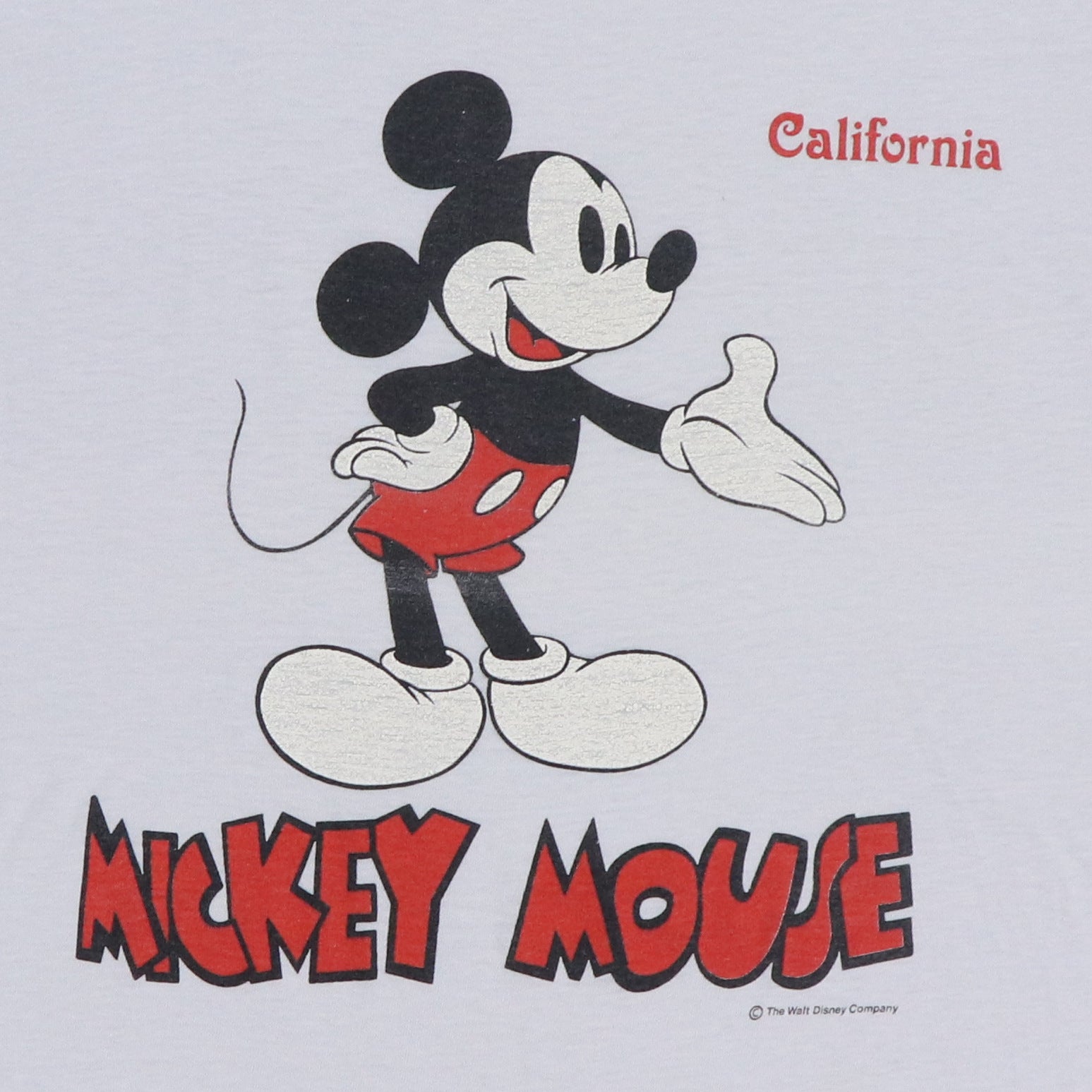 80's〜 Disney California Mickey ミッキー Tシャツ 1980s Mickey Mouse Disney California Shirt | Authentic Vintage Tee