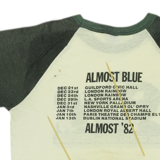 1982 Elvis Costello Almost Blue Tour Jersey Shirt