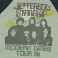 1981 Jefferson Starship Modern Times Tour Jersey Shirt