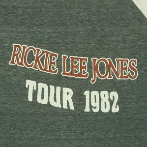 80s Rickie Lee Jones Tour1982 ラグランT USA製 1982 Rickie Lee Jones Tour Jersey Shirt | Authentic Vintage Jersey