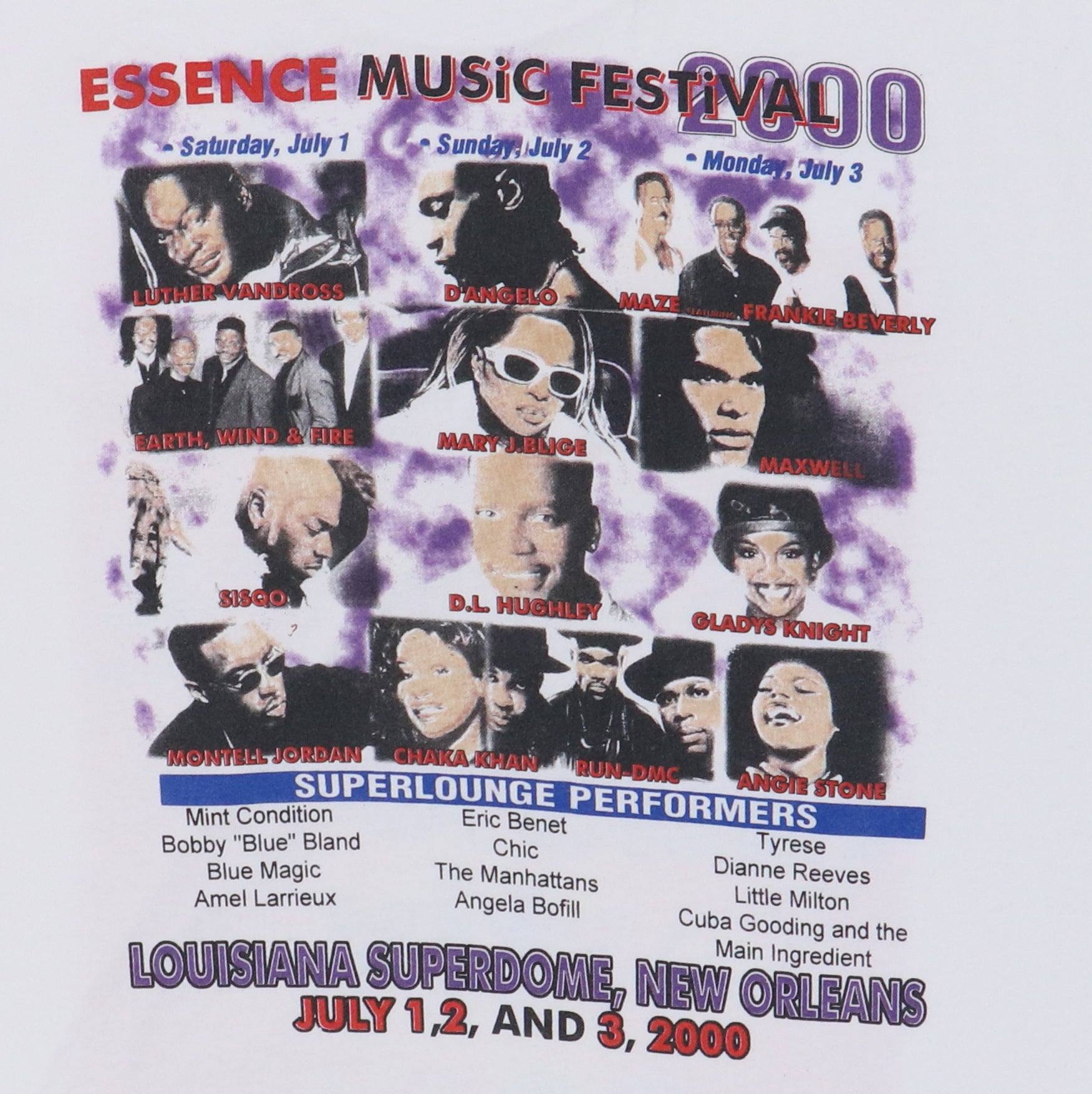 Original vintage 2000 Essence Music Festival Shirt | WyCo