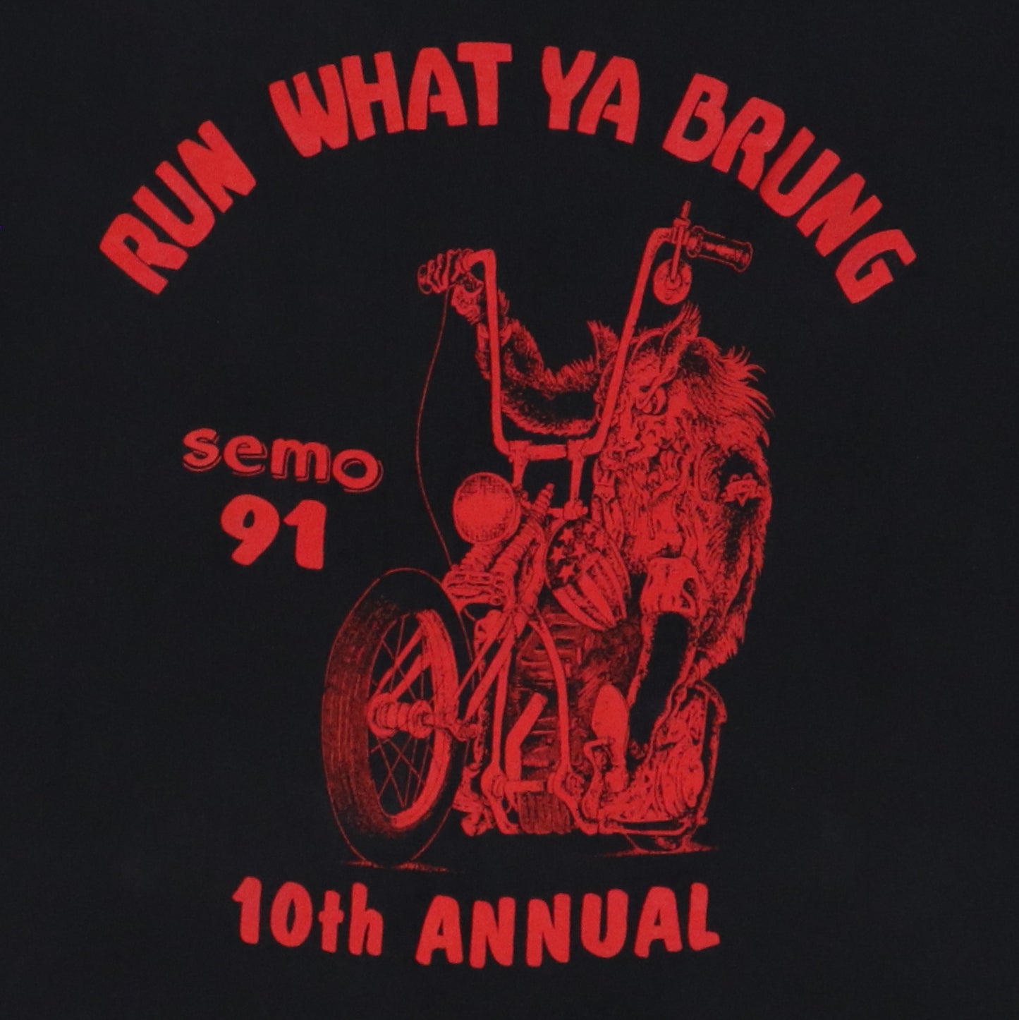 1991 SEMO Run What Ya Brung Motorcycle Shirt