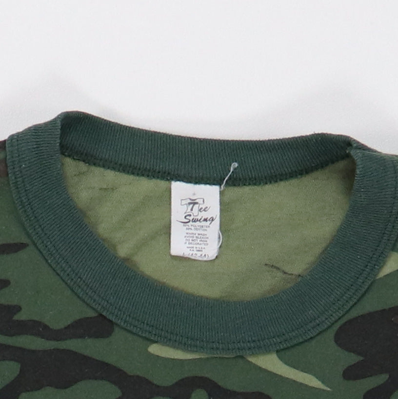 1980s Kali Hindu Goddess Camo Long Sleeve Shirt