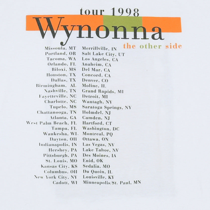 1998 Wynonna Judd The Other Side Tour Shirt