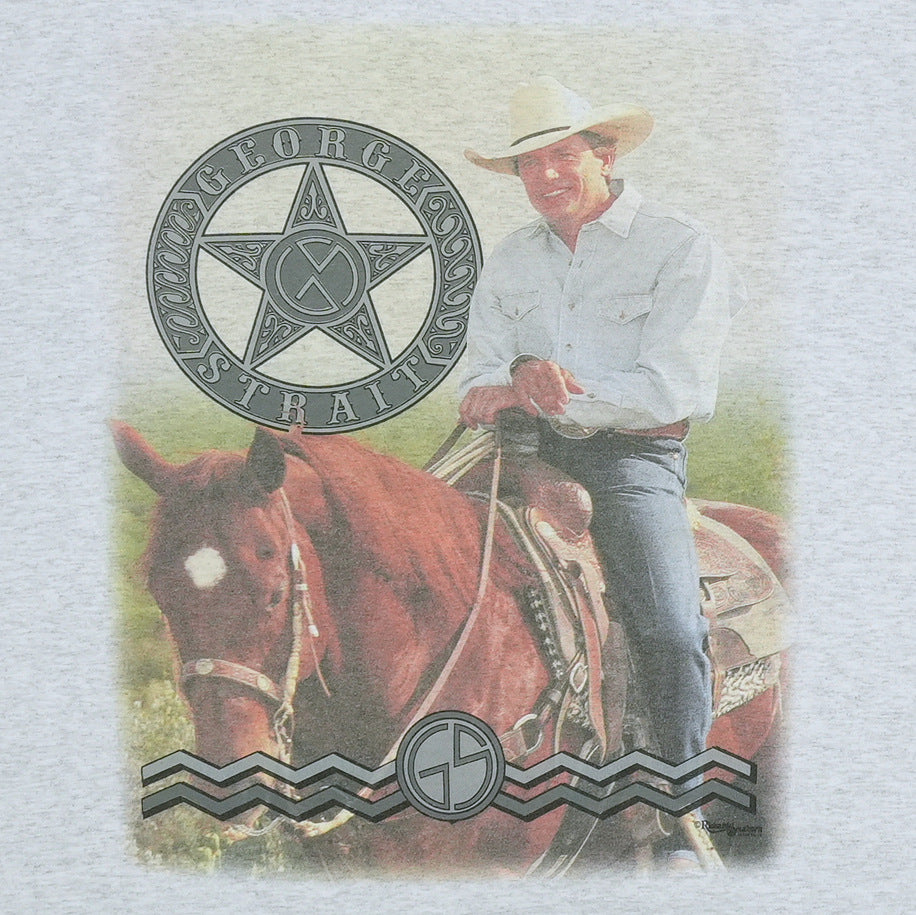 1990s George Strait Tour Shirt Detail