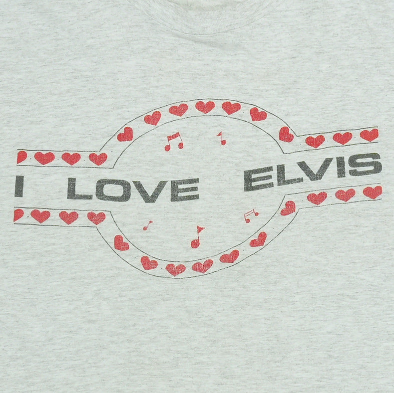 1990s I Love Elvis Shirt Detail