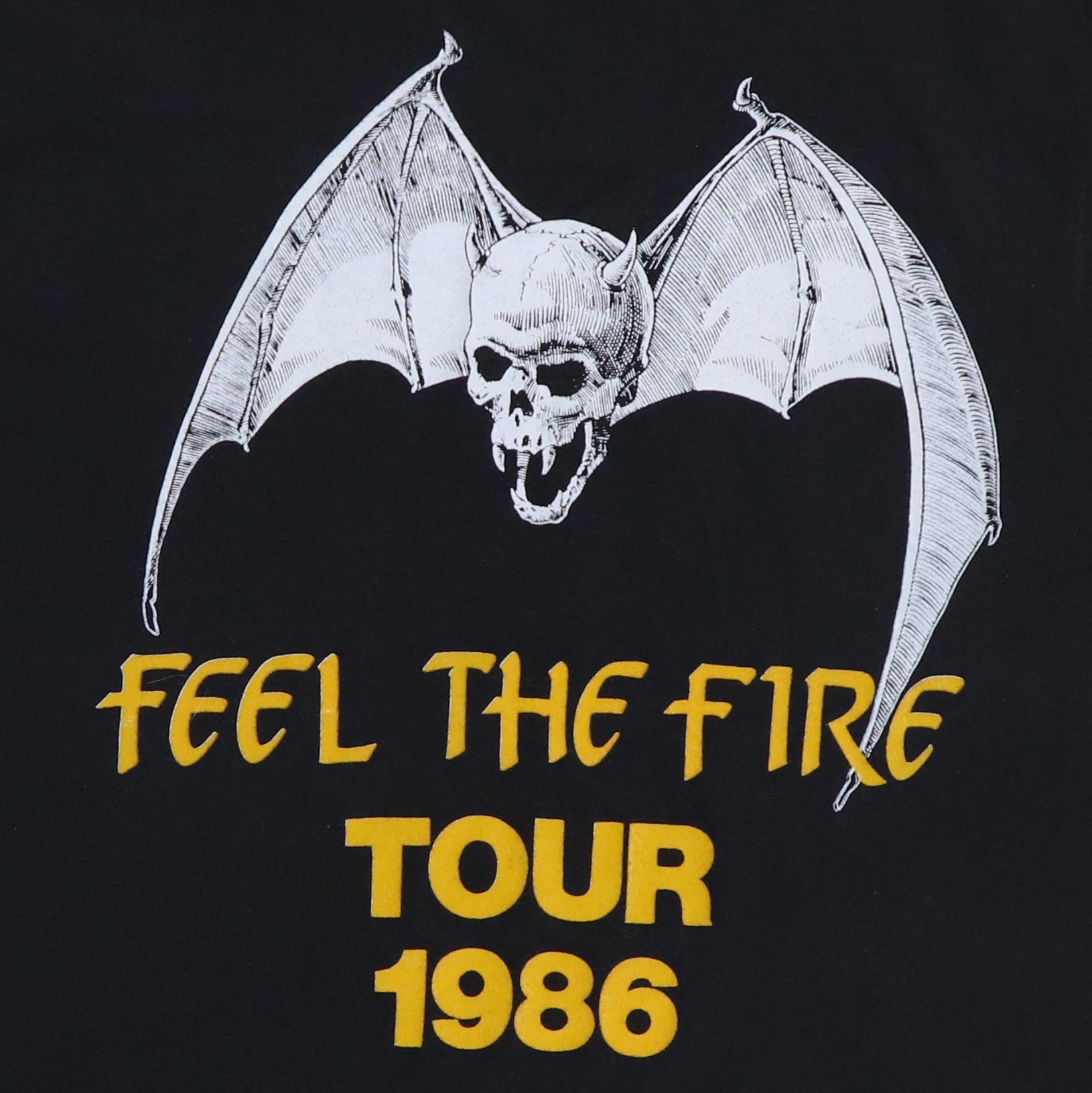 Original vintage 1986 Overkill Feel The Fire Tour Shirt | WyCo Vintage