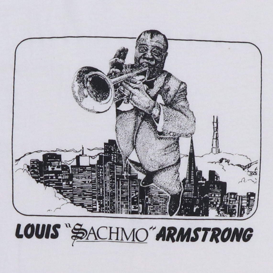 1980s Louis Armstrong Shirt | Authentic Vintage Tee – WyCo Vintage