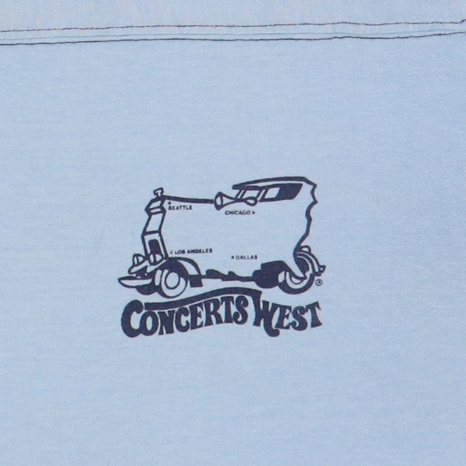 1977 Led Zeppelin Concerts West Crew Tour Shirt | Authentic