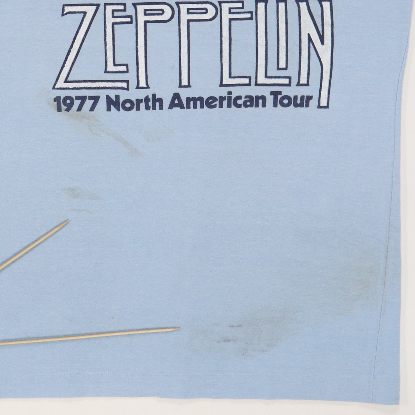 1977 Led Zeppelin Concerts West Crew Tour Shirt