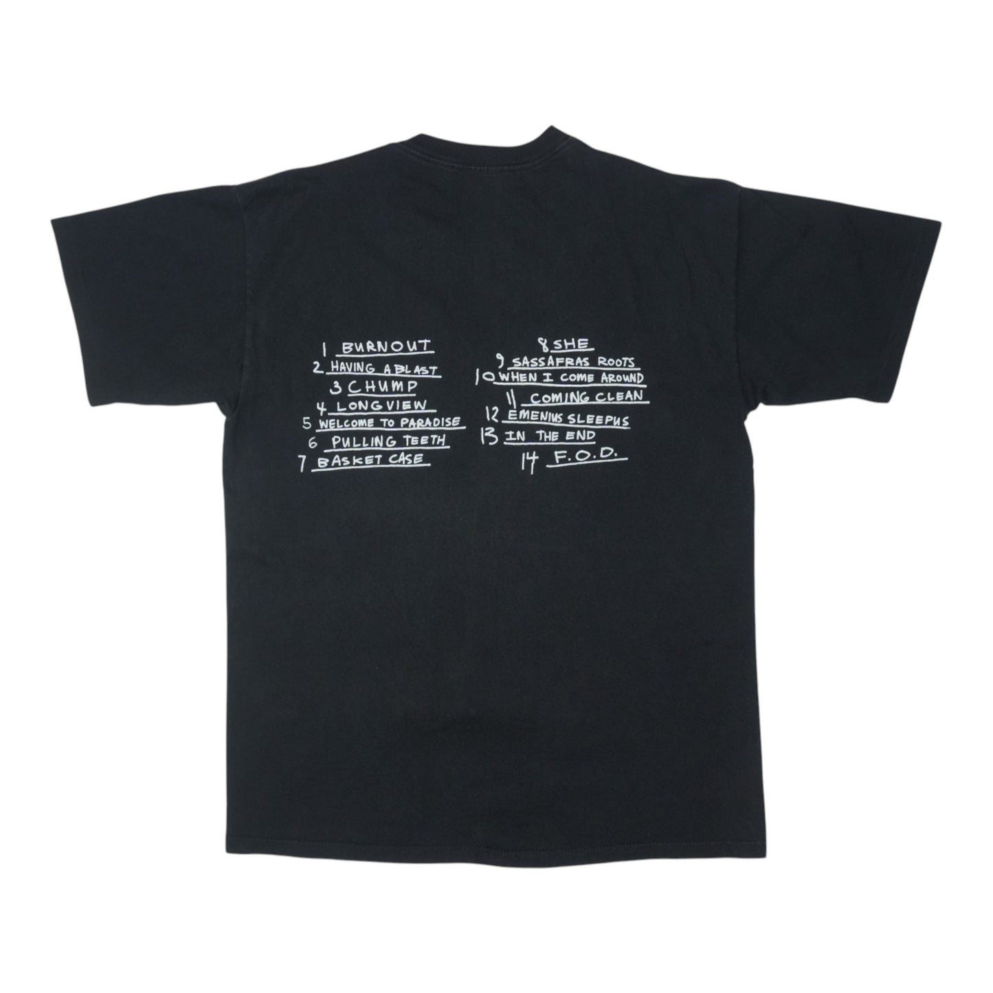 1994 Green Day Dookie Shirt Back