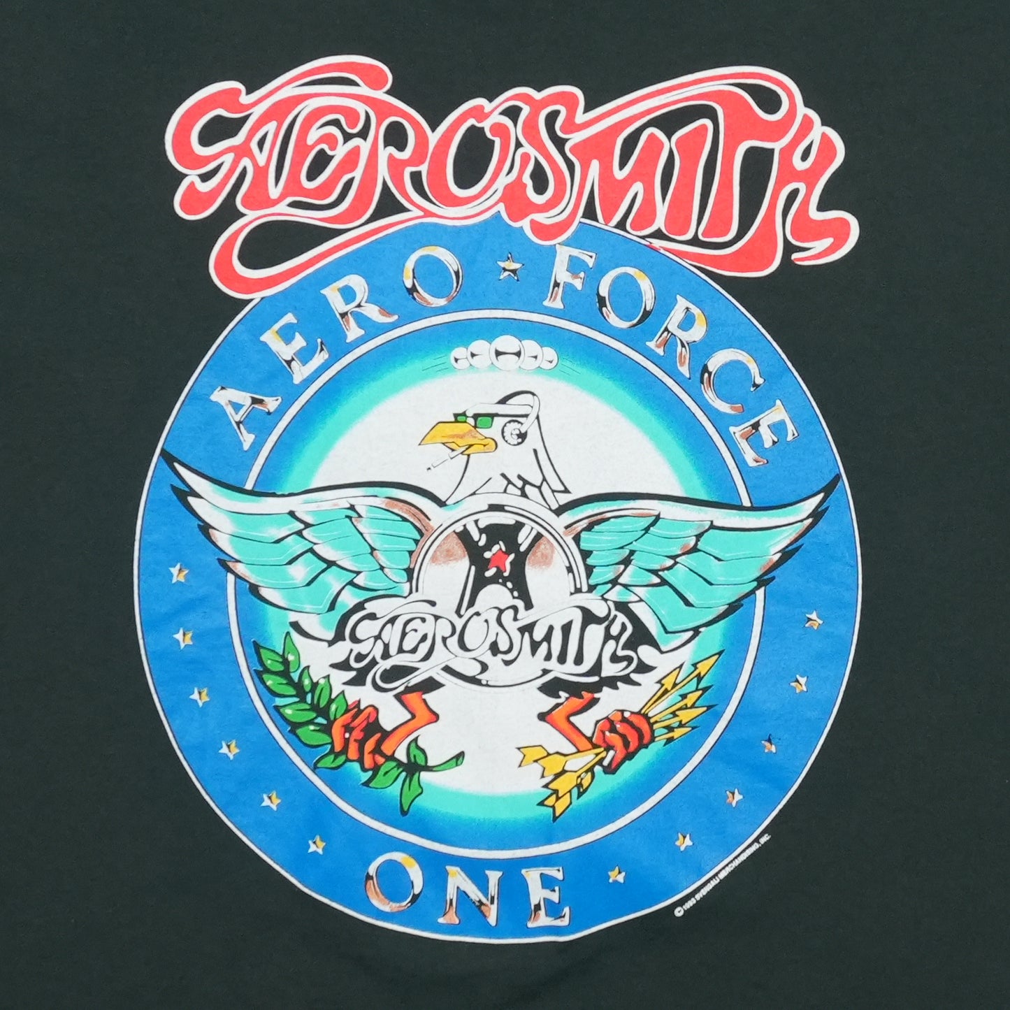 1990s Aerosmith Aero Force One Tour Shirt Front Detail 1