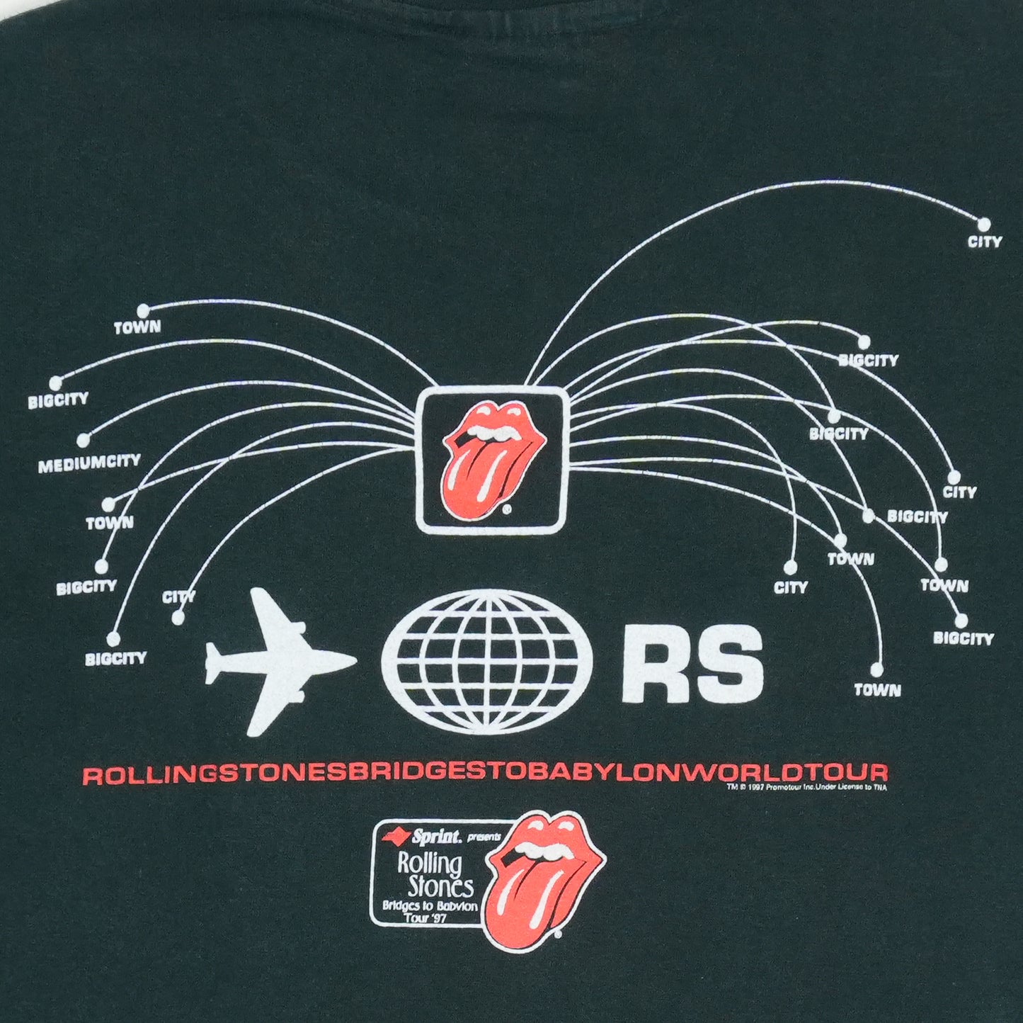 1997 Rolling Stones Bridges To Babylon Tour Shirt