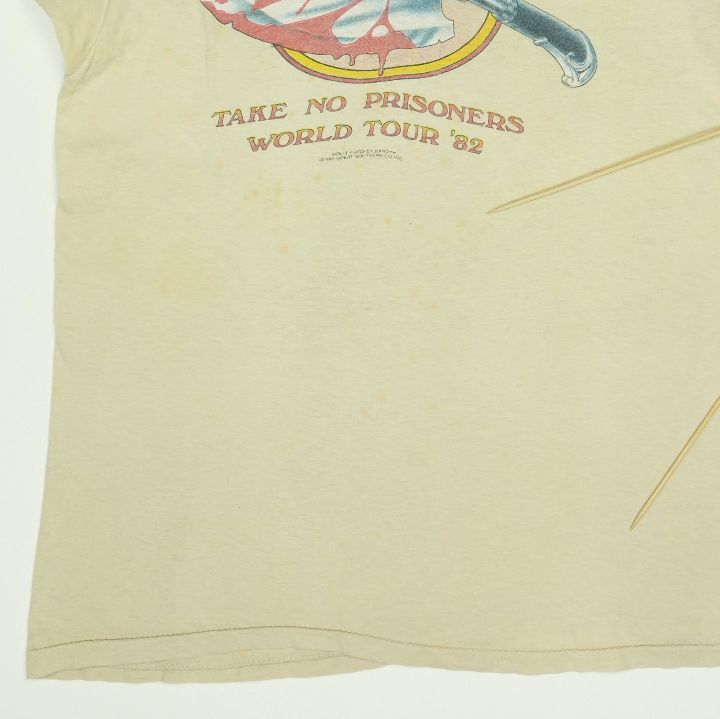 1982 Molly Hatchet Take No Prisoners Tour Shirt