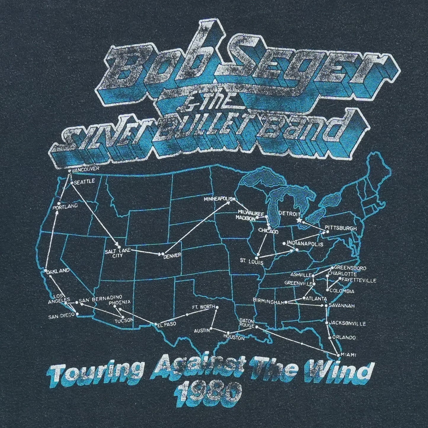 1980 Bob Seger Touring Against The Wind Shirt