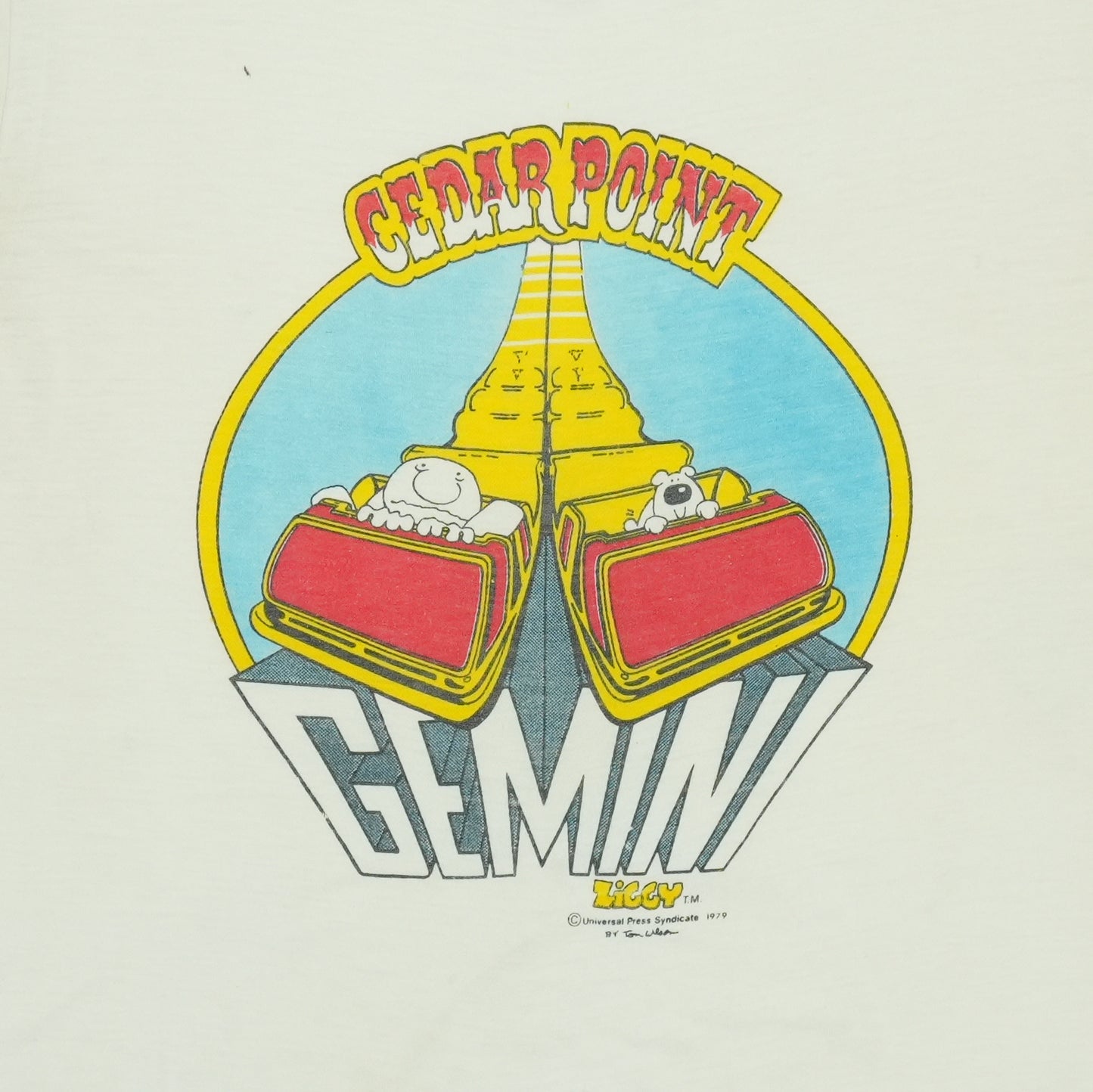 1979 Ziggy Cedar Point Gemini Rollercoaster Shirt