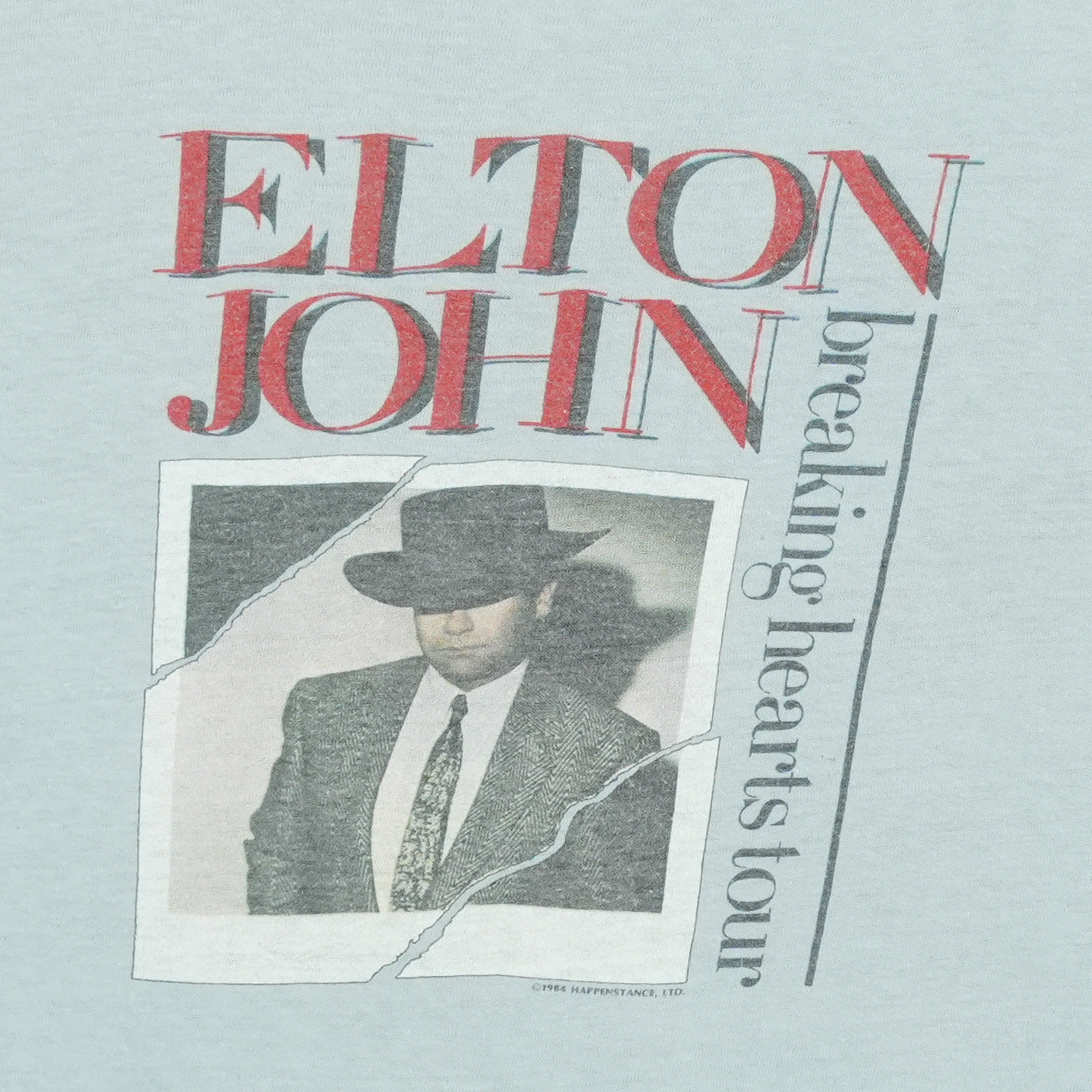 1988 Elton John Breaking Hearts Tour Shirt