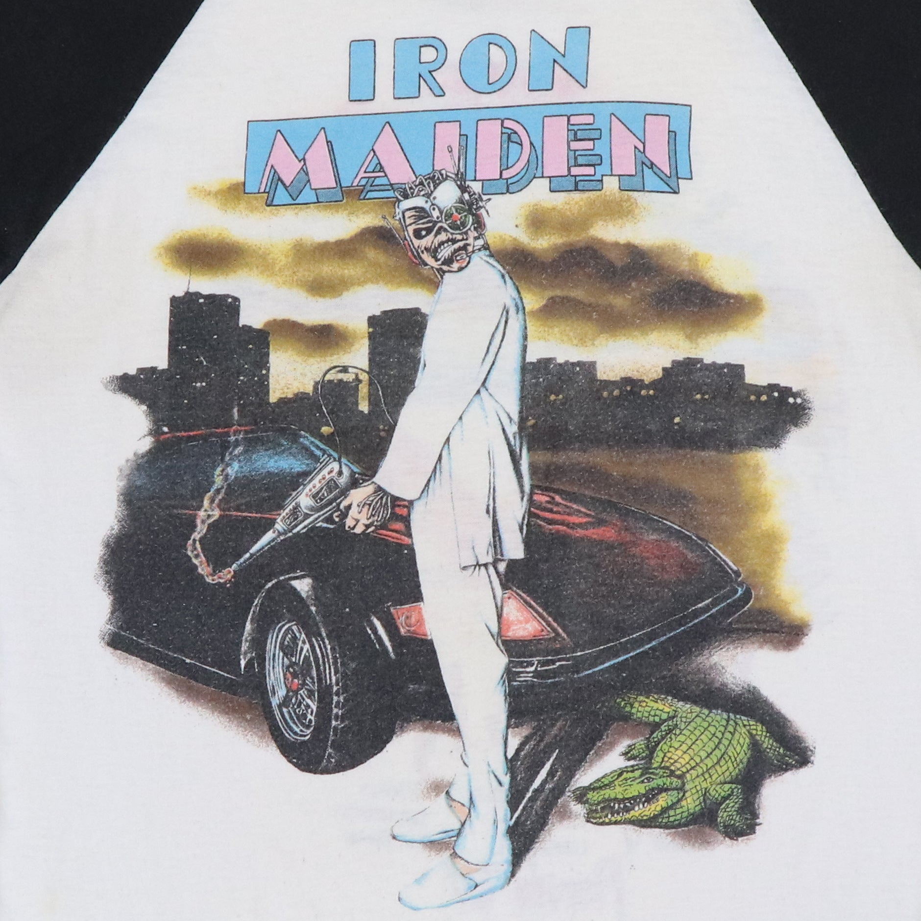 1987 Iron Maiden Vice Is Nice Tour Jersey Shirt | Authentic