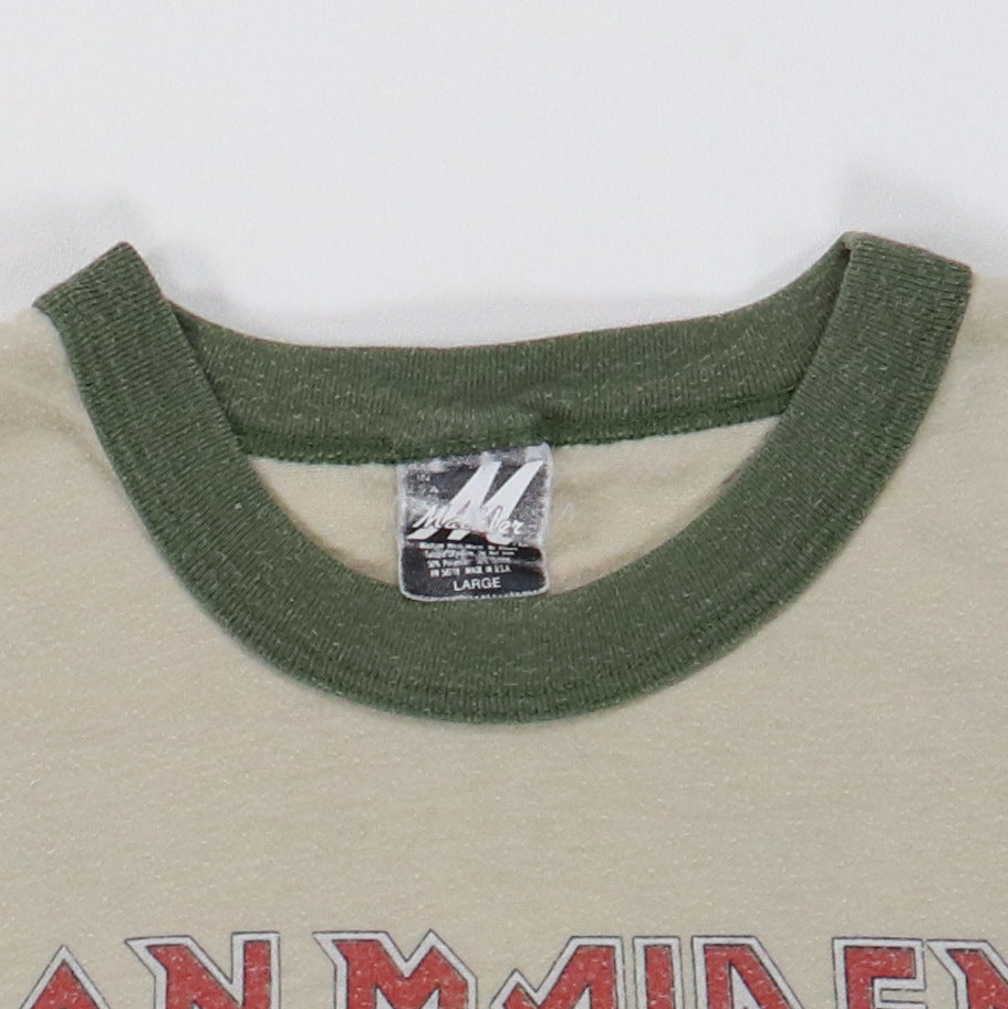 1984 Iron Maiden Aces High Camo Sleeve Shirt