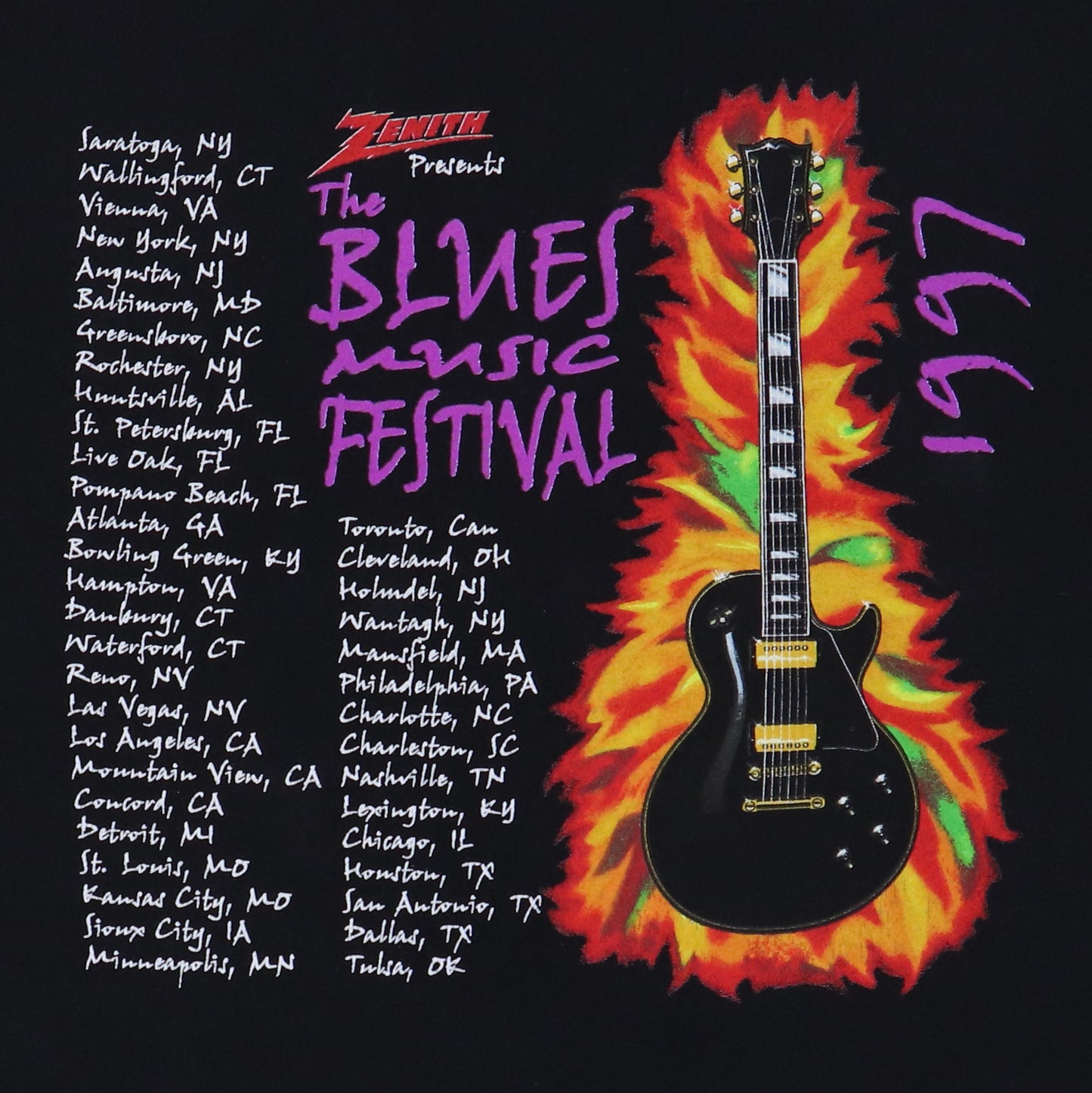 1997 Blues Music Festival Tour Shirt