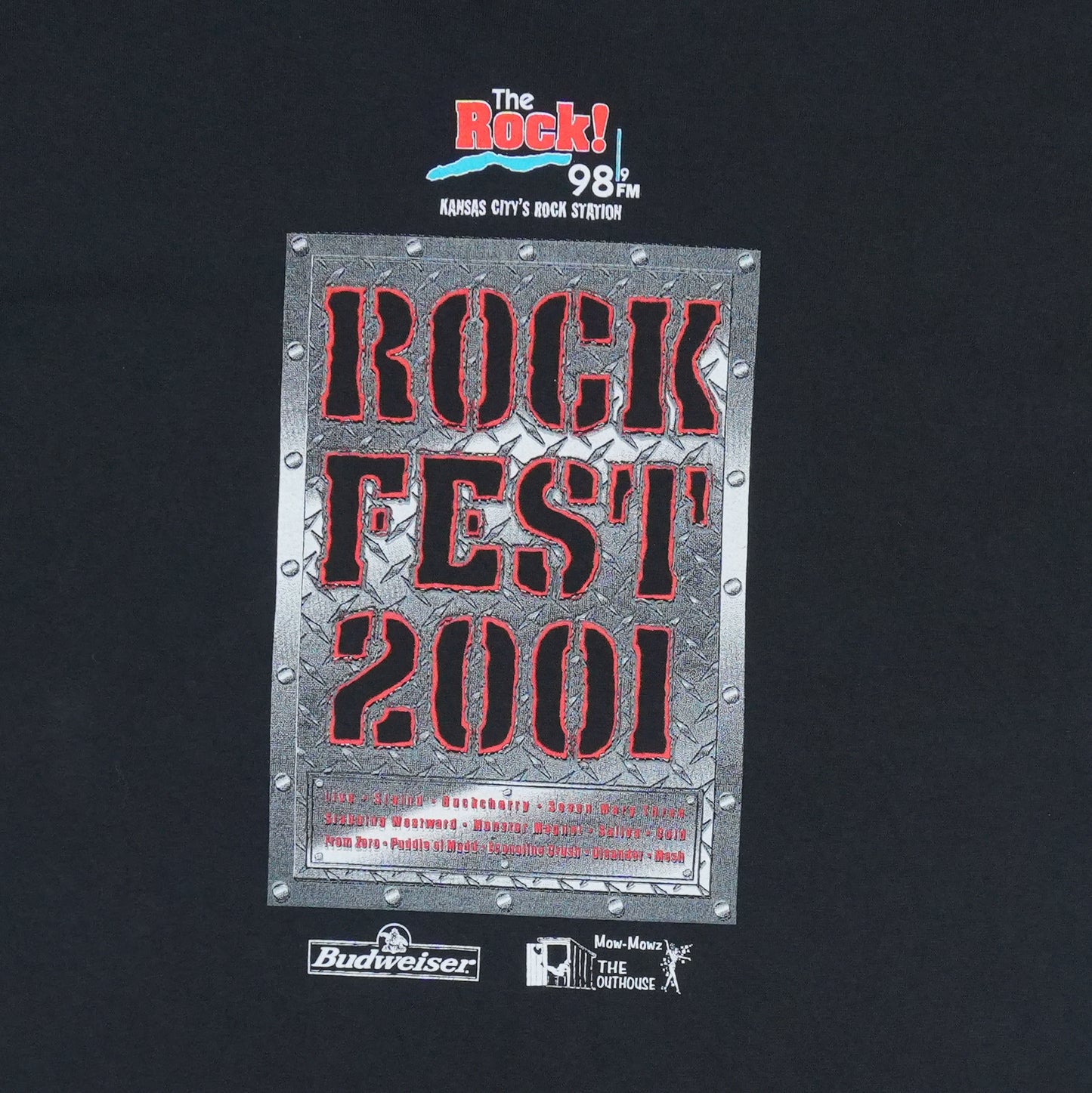 2001 Rock Fest 98.9 The Rock Concert Shirt