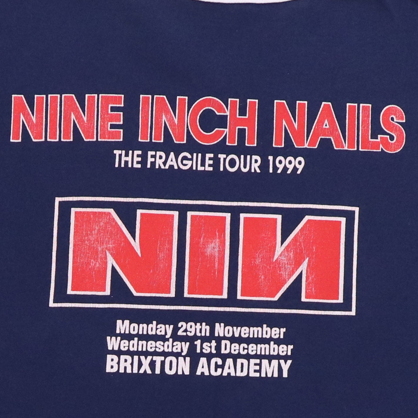 1999 Nine Inch Nails Fragile Tour shirt | Authentic Vintage Tee