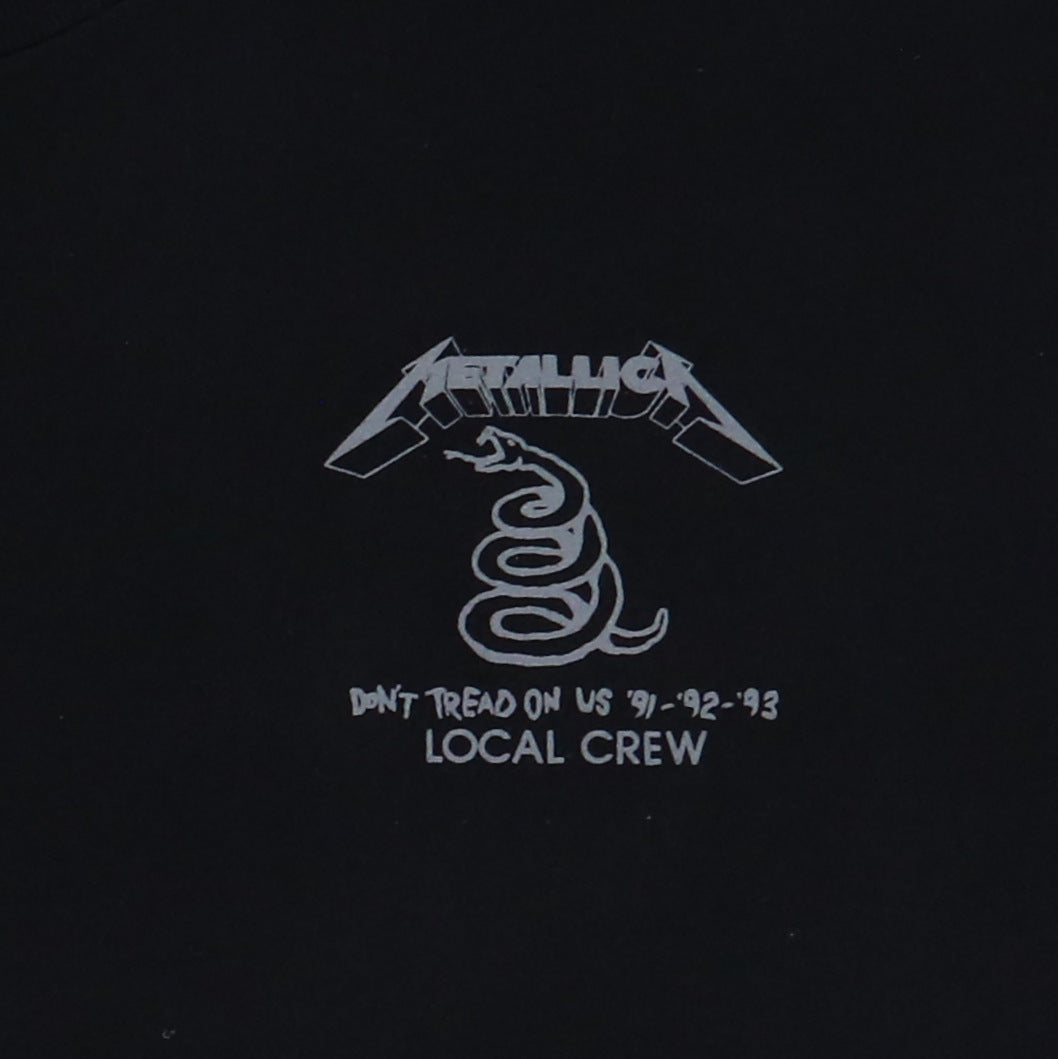 1991 Metallica Don't Tread On Us Local Crew Tour Shirt