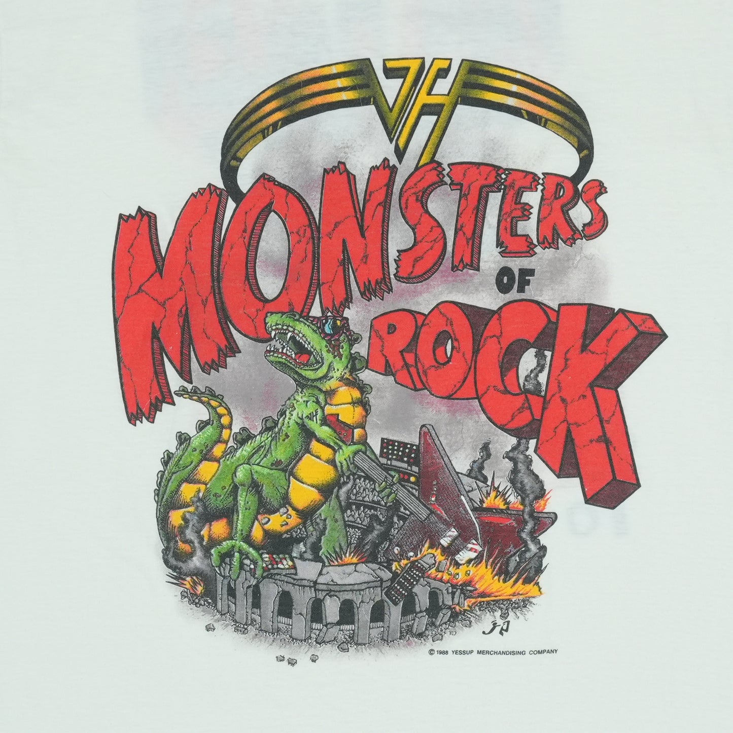 1987 Van Halen Monsters Of Rock Tour Shirt