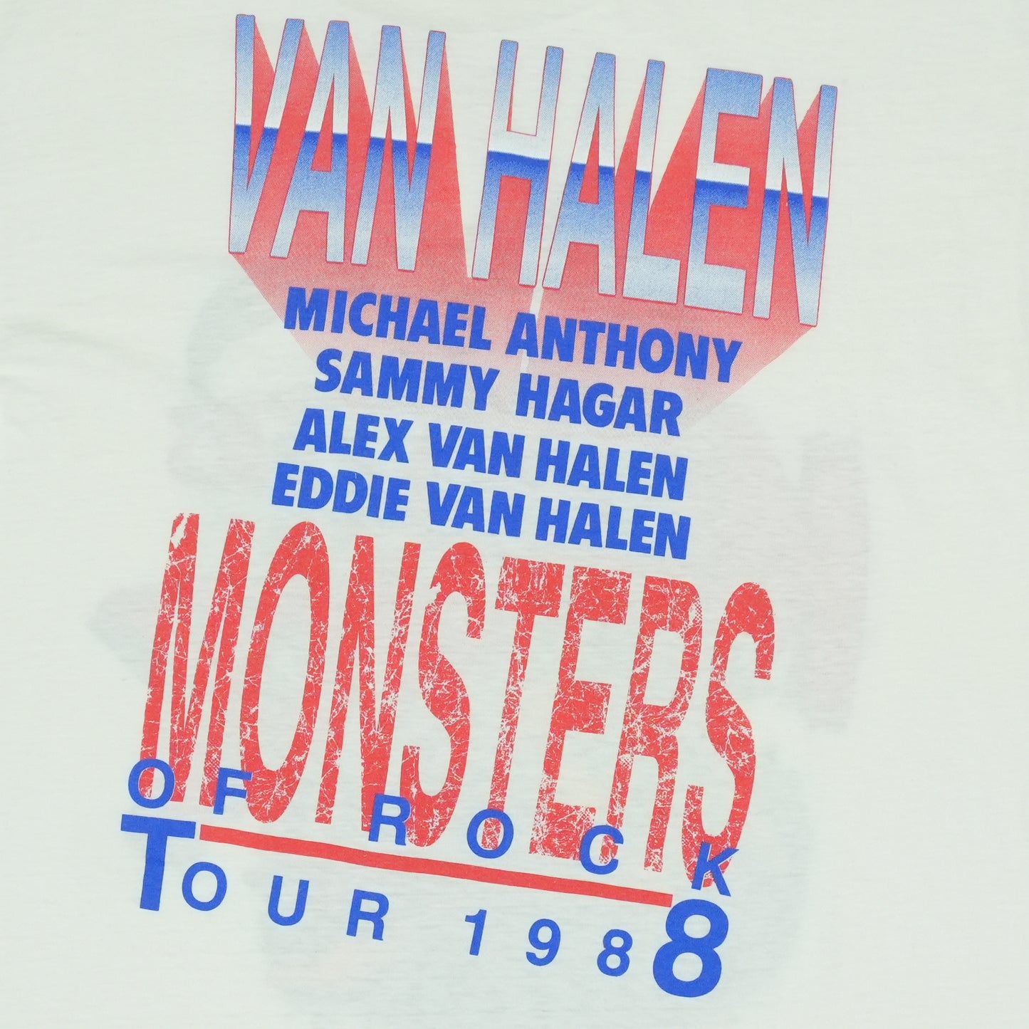 1987 Van Halen Monsters Of Rock Tour Shirt