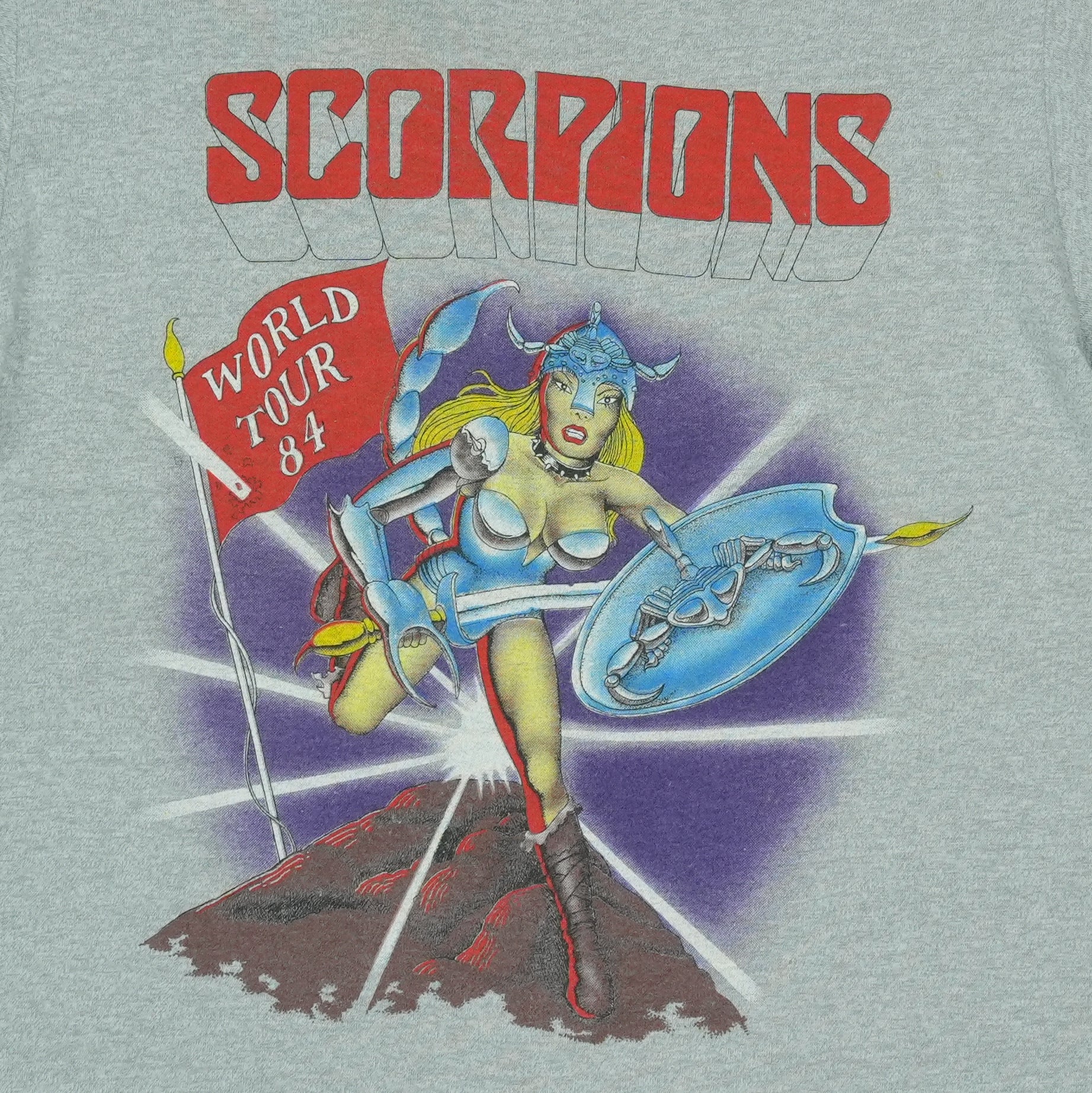 1984 Scorpions World Tour Shirt | Authentic Vintage Tee – WyCo Vintage