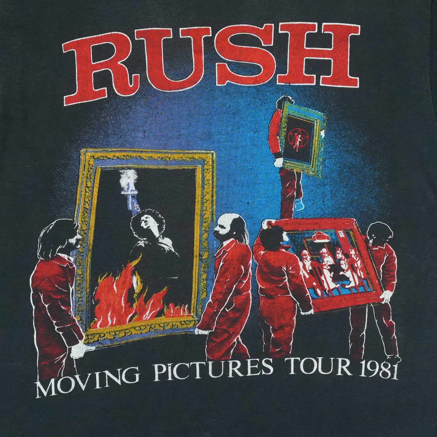 1981 Rush Moving Pictures Tour Shirt