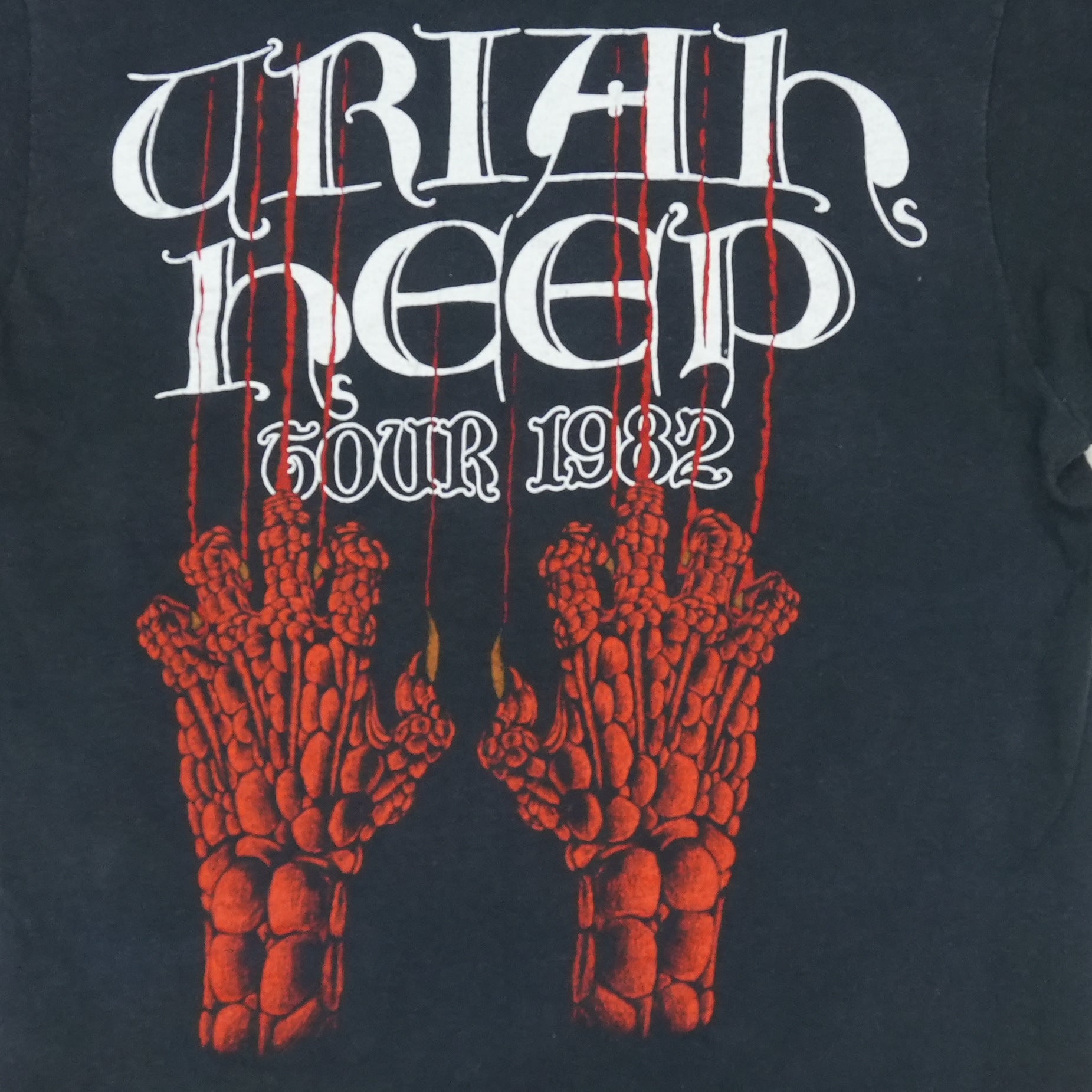 オリジナル 80s Uriah Heep ABOMINOG 1982 ツアーT Buy 1982 Uriah Heep Abominog Tour Shirt - Vintage T Shirt by WyCo