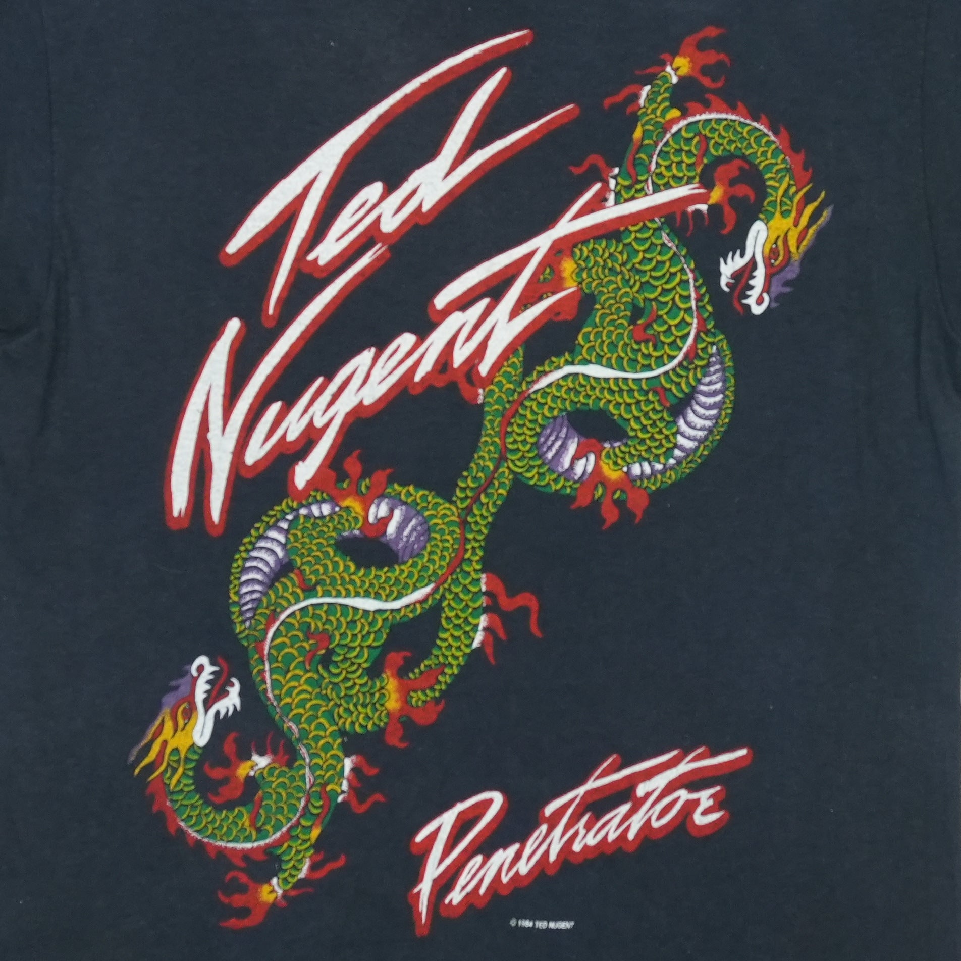 1984 Ted Nugent World Penetration Tour Shirt | Authentic Vintage