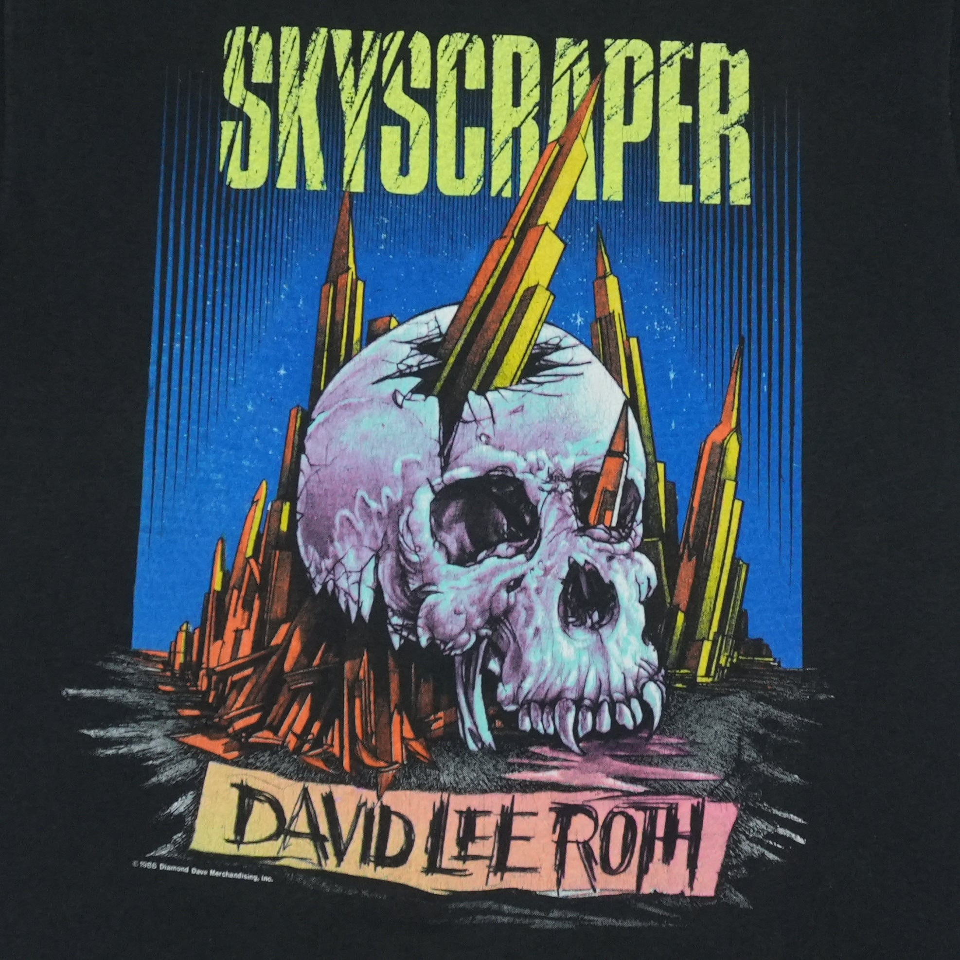 1988 David Lee Roth Skyscraper Tour Shirt | Authentic Vintage Tee