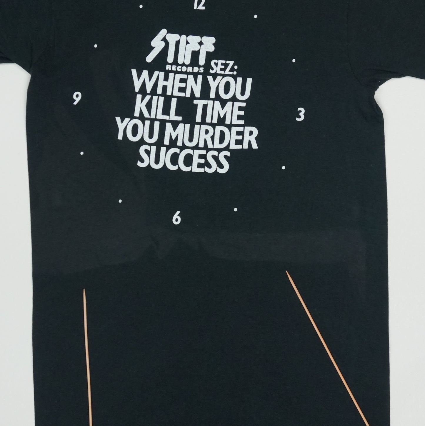 1980 Stiff Records When You Kill Time You Murder Success Shirt Detail