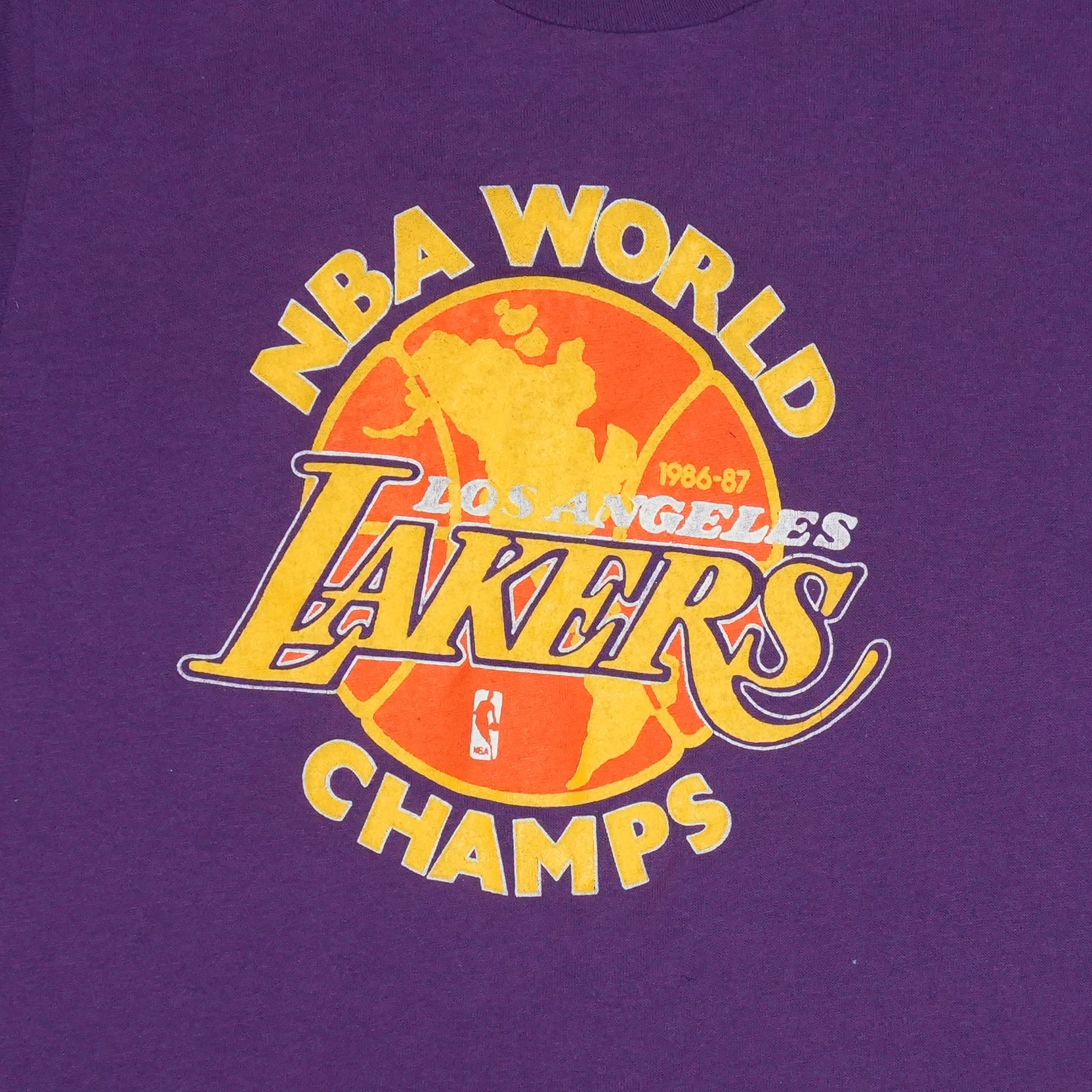 1987 Los Angeles Lakers World Champions Shirt | Authentic Vintage