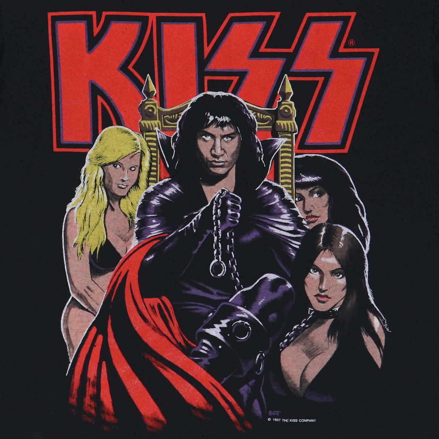 1987 Kiss Gene Simmons Dirty Job Shirt