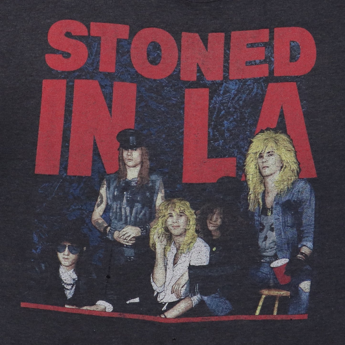 1989 Guns N Roses Stoned In LA Concert Shirt