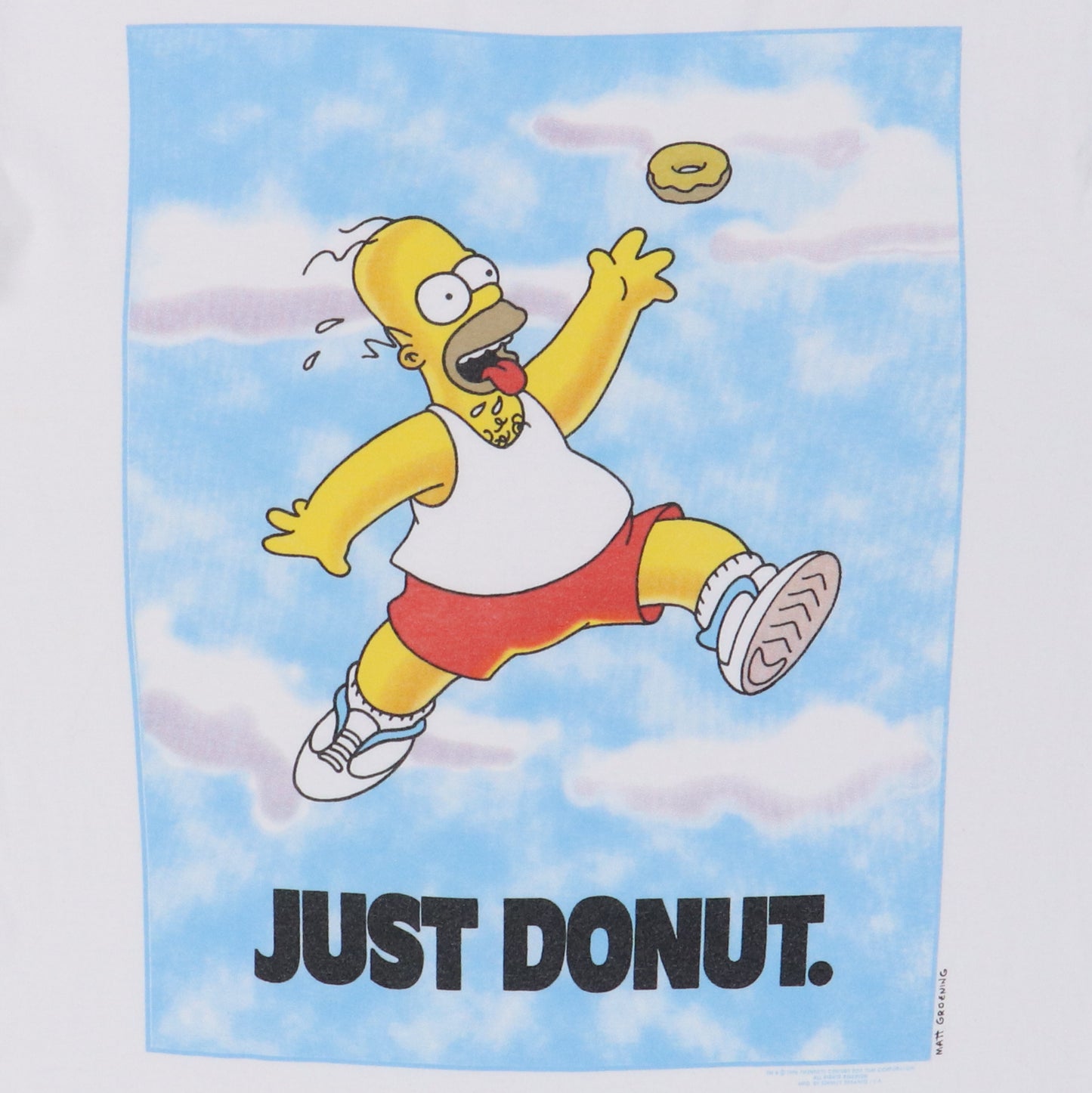 1996 Homer Simpson Just Donut Stanley Desantis Shirt