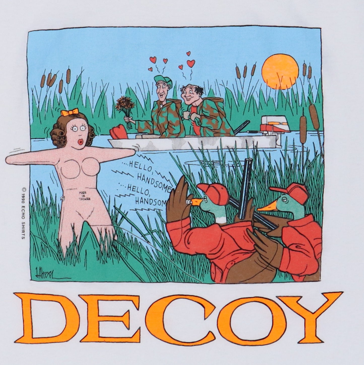 1990s Decoy Hunter Blow Up Doll Shirt