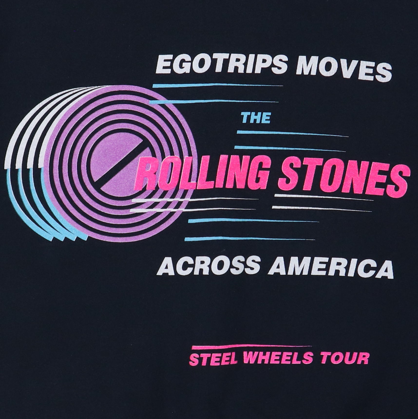 1989 Rolling Stones Steel Wheels Tour Crew Sweatshirt | Authentic