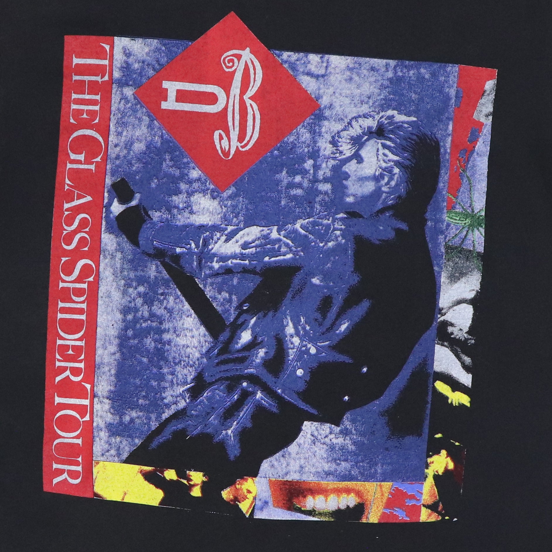 ミュージシャン DAVID BOWIE Glass Spider Tour Tee 1987s David Bowie The Glass Spider 1987 Tour T-Shirt