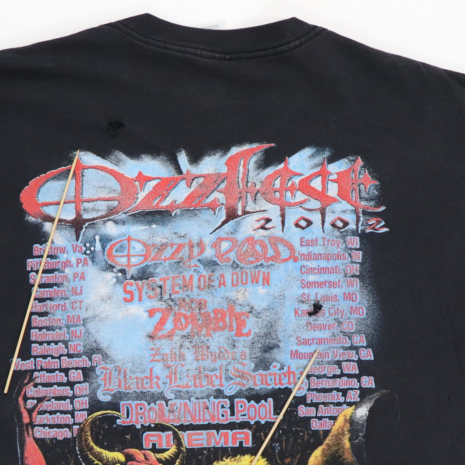 Original vintage 2002 Ozzy Osbourne Ozzfest Tour Shirt | WyCo Vintage